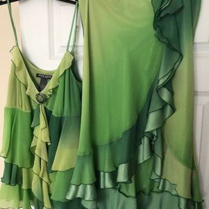 Ruffled skirt and top